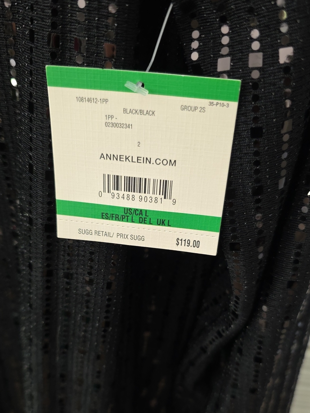 Anne Kline black sequins top - Picture 4 of 7